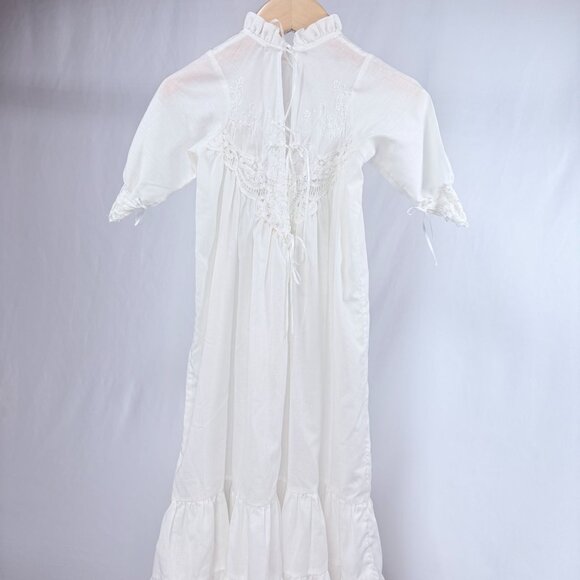 Vintage 1970s White Victorian Christening Gown Heirloom Baptism Gown 6-12m - Picture 10 of 16